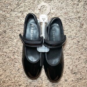 Danskin Girls' Tap‎ Dance Shoes Black Size 12